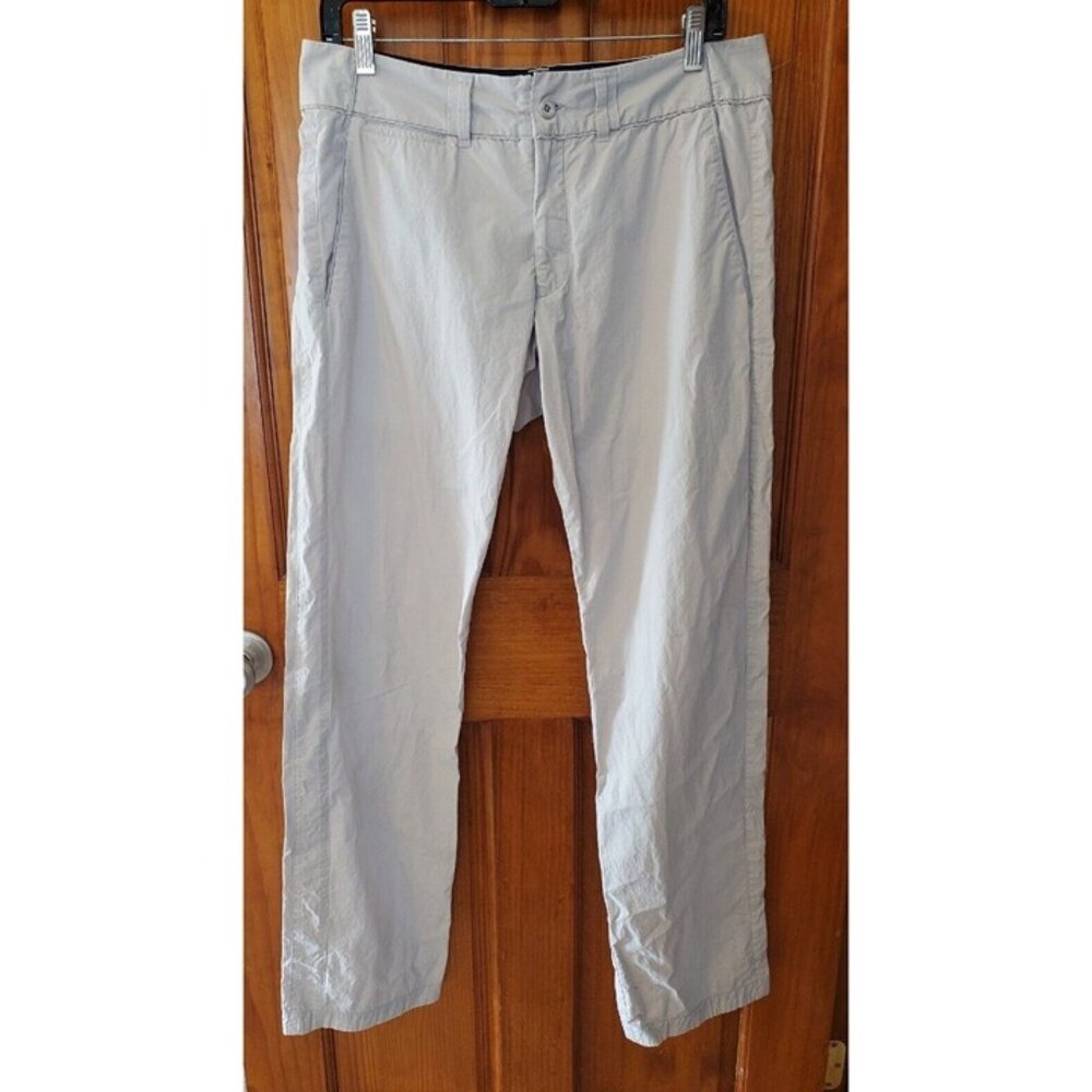 NUMBER:LAB Mens Gray Chino Pants Engineered Essentials Size 34x33"